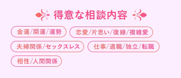 咲斗先生得意な相談内容
