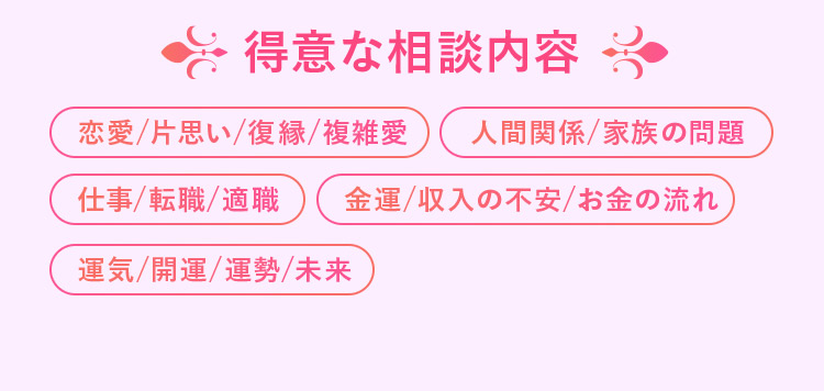 桜陽先生得意な相談内容
