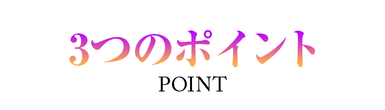 3つのポイント